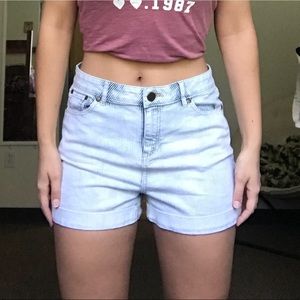 High-Waisted Denim Shorts